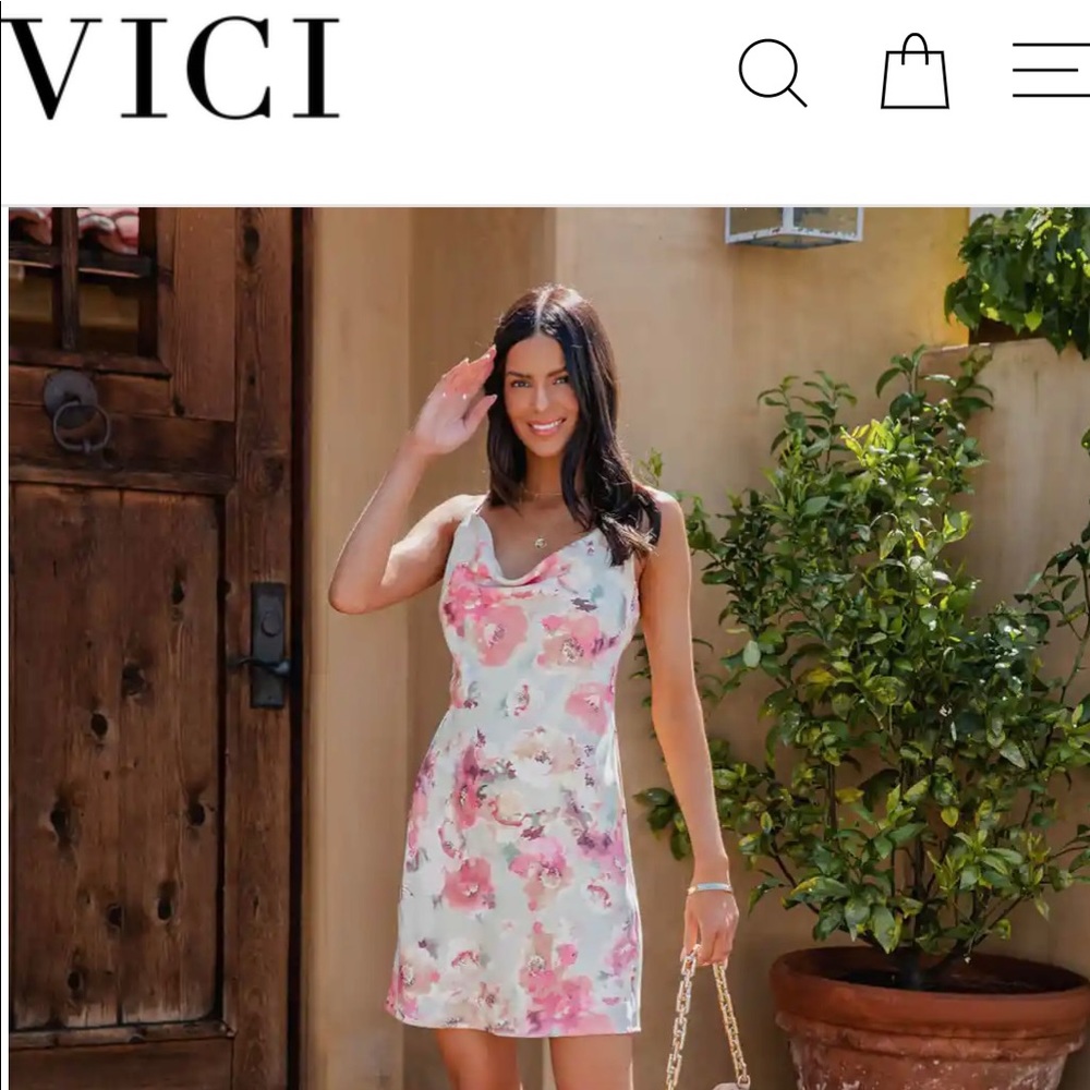 VICI floral slip dress